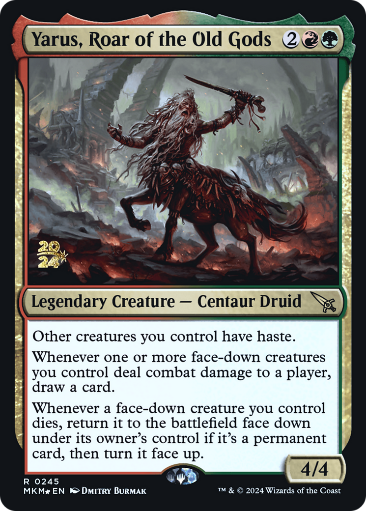 {R} Yarus, Roar of the Old Gods [Murders at Karlov Manor Prerelease Promos][PR MKM 245]