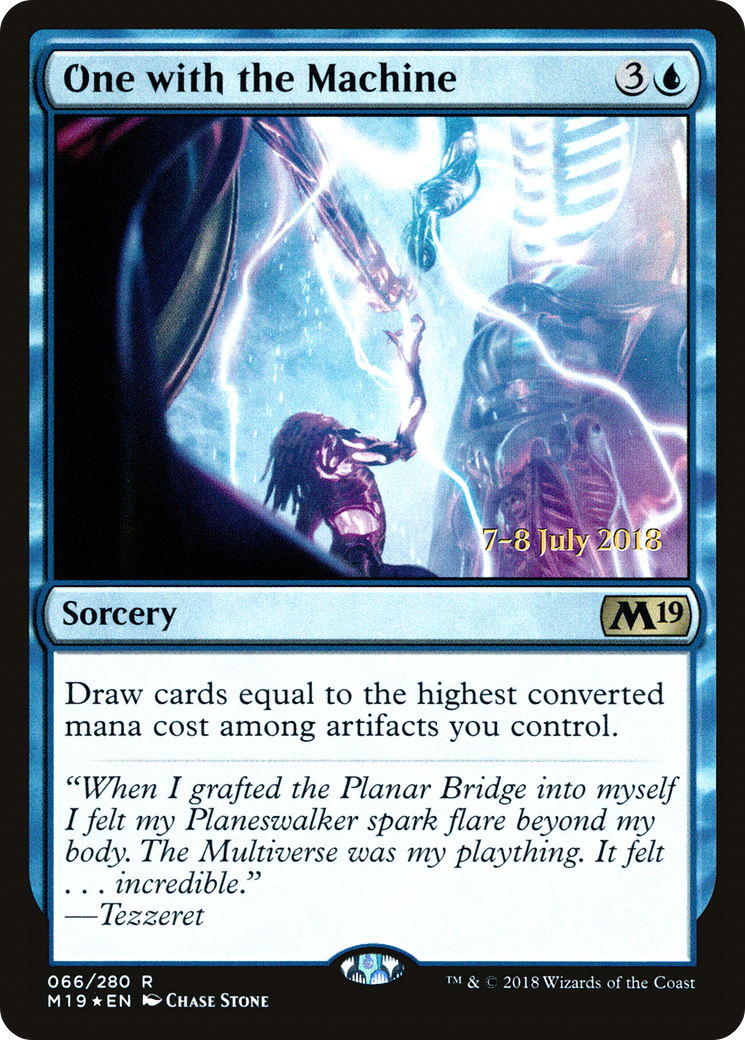 {R} One with the Machine [Core Set 2019 Prerelease Promos][PR M19 066] - Misty Mountain Games
