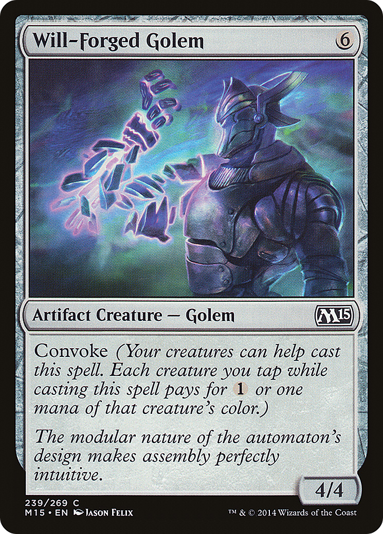 {C} Will-Forged Golem [Magic 2015][M15 239]