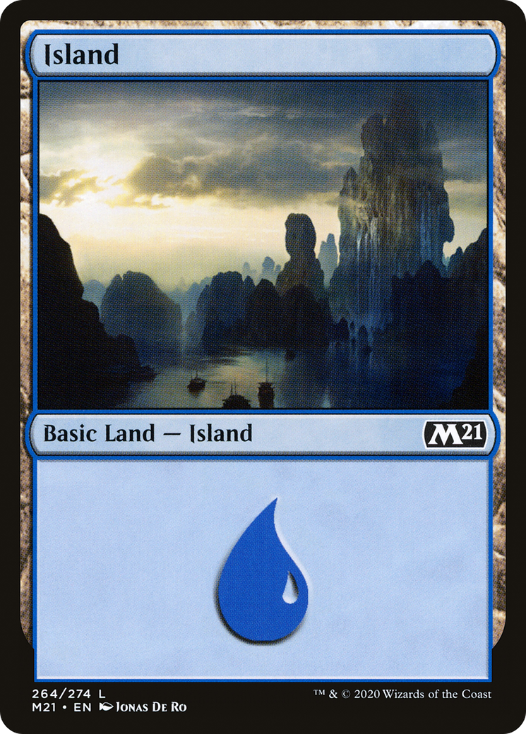 {B}[M21 264] Island (264) [Core Set 2021]