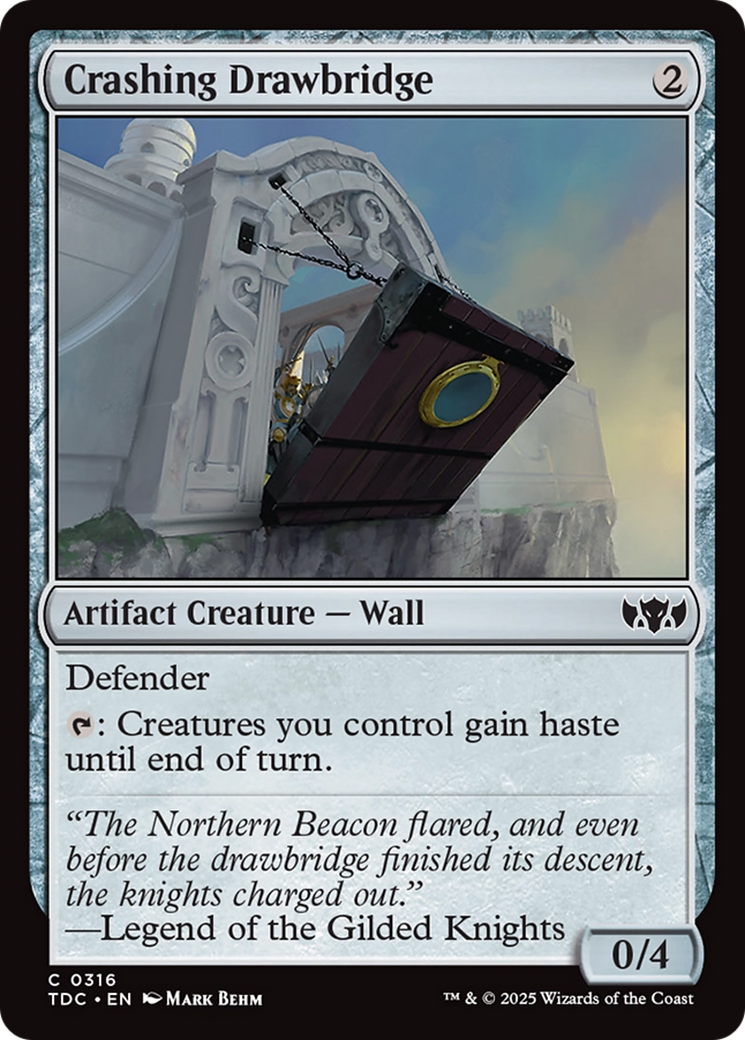 {C} Crashing Drawbridge [Tarkir: Dragonstorm Commander][TDC 316]