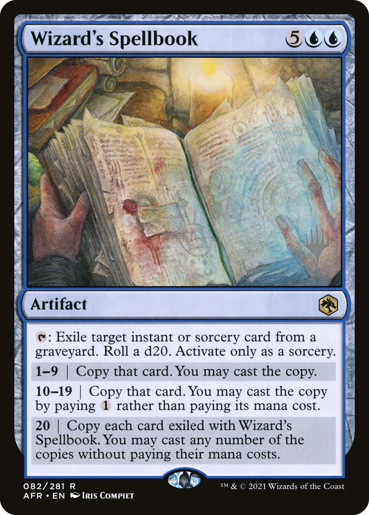 {R} Wizard's Spellbook (Promo Pack) [Dungeons & Dragons: Adventures in the Forgotten Realms Promos][PP AFR 082]