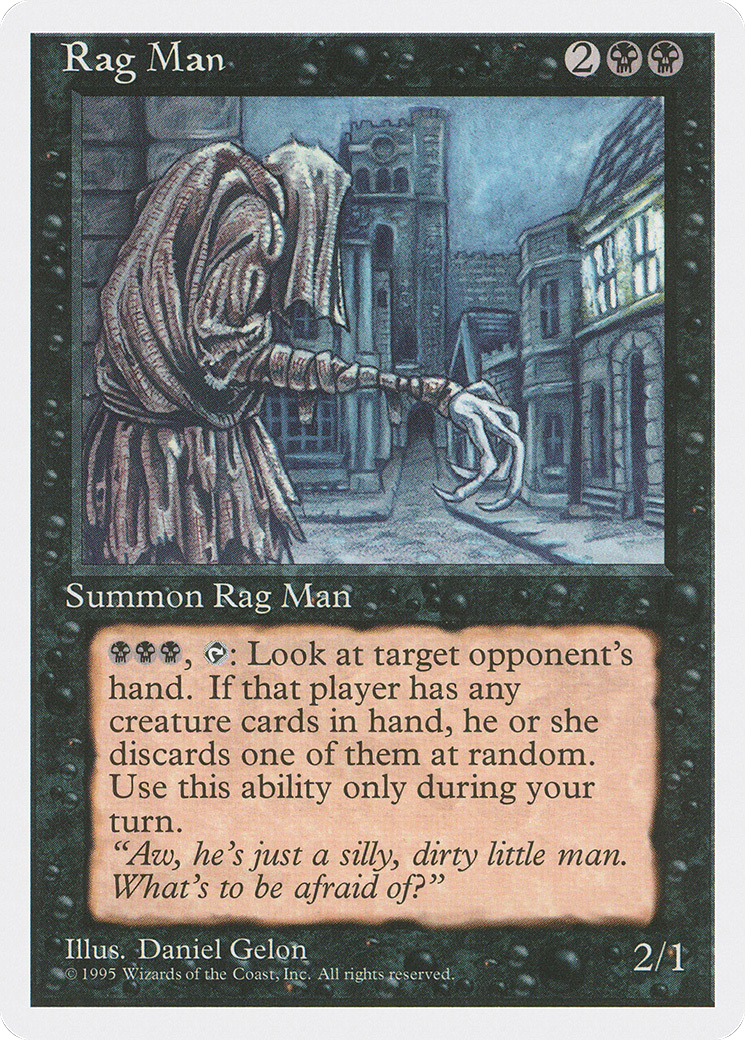 {R} Rag Man [Fourth Edition][4ED 155] - Misty Mountain Games