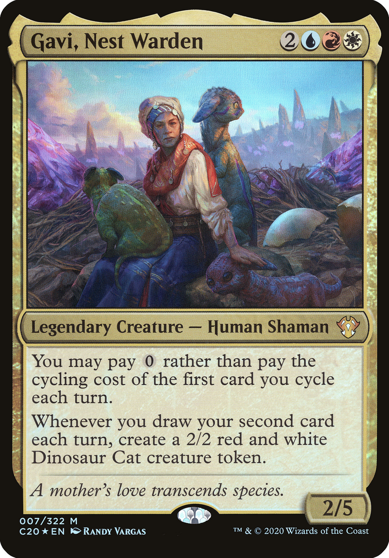 {O} Gavi, Nest Warden (Oversized) [Commander 2020 Oversized][OVR C20 007]