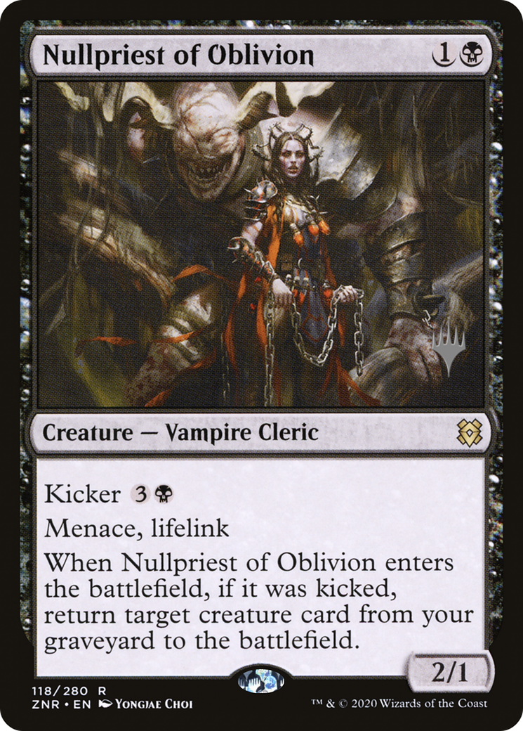 {R} Nullpriest of Oblivion (Promo Pack) [Zendikar Rising Promos][PP ZNR 118]