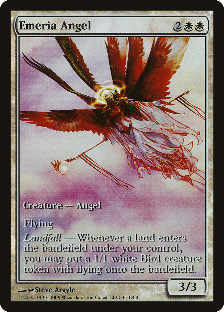 {R} Emeria Angel (Game Day) (Extended Art) [Zendikar Promos][PA ZEN 035] - Misty Mountain Games