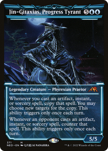 {R} Jin-Gitaxias, Progress Tyrant (Showcase Soft Glow) [Kamigawa: Neon Dynasty][NEO 371]