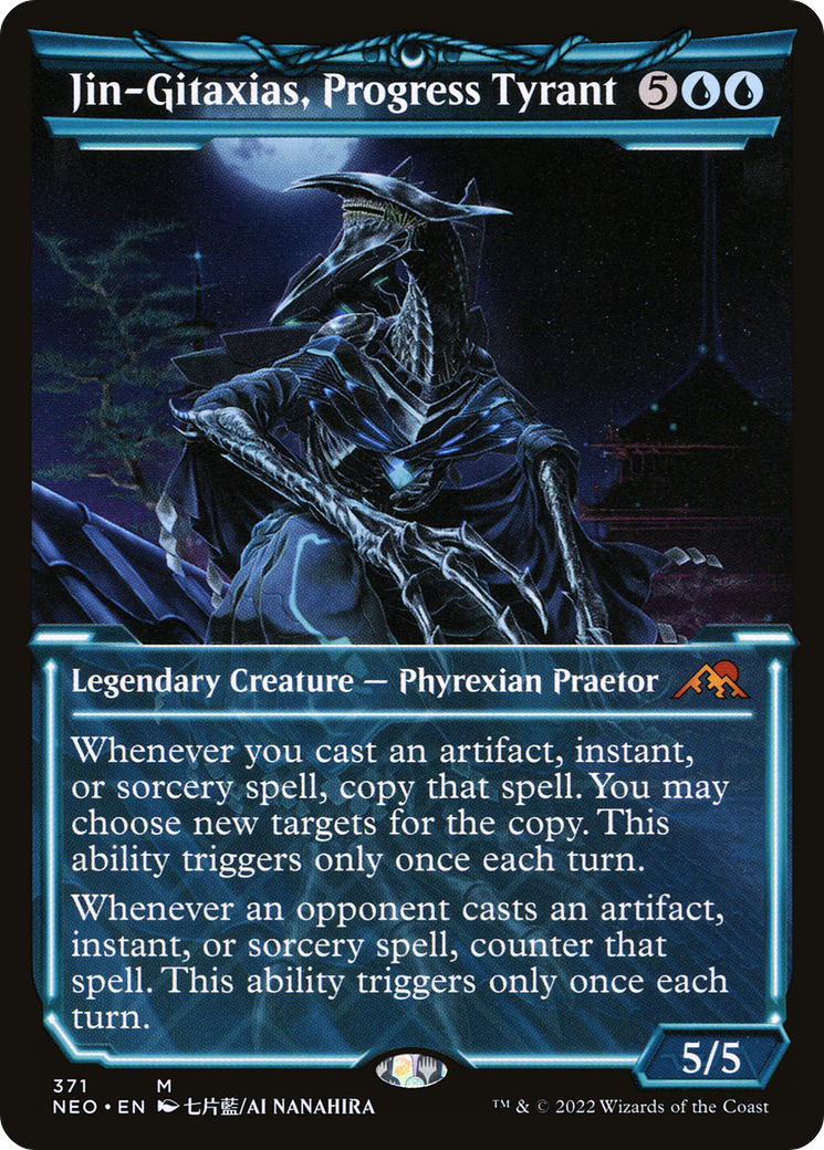 {R} Jin-Gitaxias, Progress Tyrant (Showcase Soft Glow) [Kamigawa: Neon Dynasty][NEO 371]