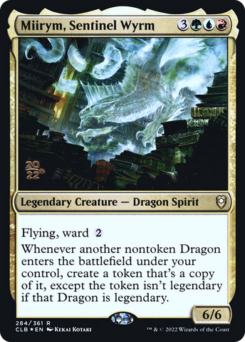 {R} Miirym, Sentinel Wyrm [Commander Legends: Battle for Baldur's Gate Prerelease Promos][PR CLB 284]