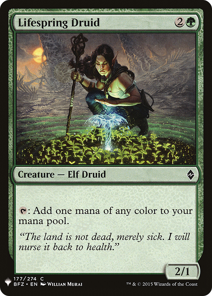 {C} Lifespring Druid [Mystery Booster][LS BFZ 177]