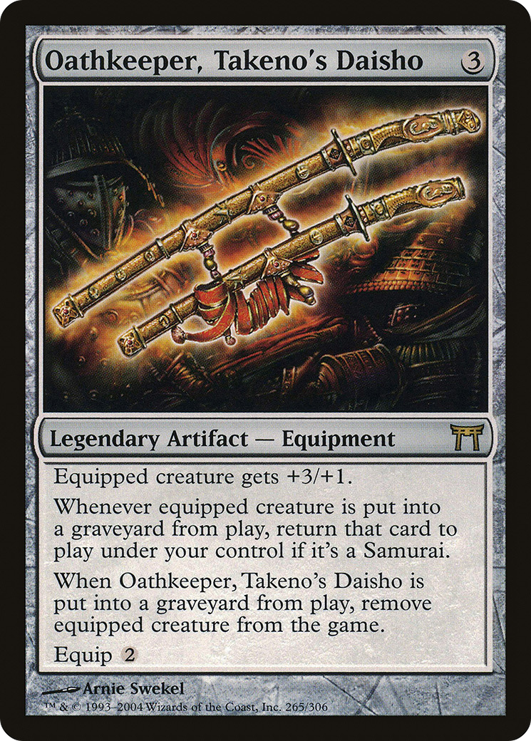 {R} Oathkeeper, Takeno's Daisho [Champions of Kamigawa][CHK 265] - Misty Mountain Games