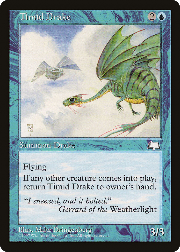 {C} Timid Drake [Weatherlight][WTH 054] - Misty Mountain Games