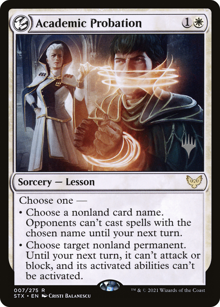 {R} Academic Probation (Promo Pack) [Strixhaven: School of Mages Promos][PP STX 007]
