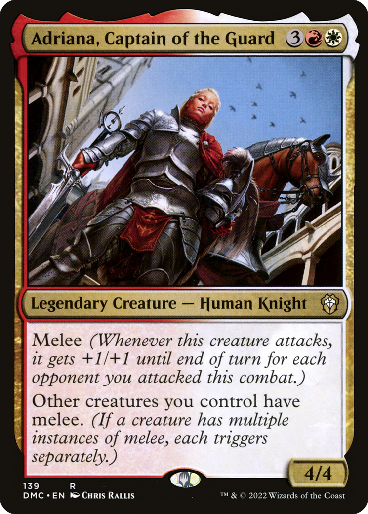 {R} Adriana, Captain of the Guard [Dominaria United Commander][DMC 139]