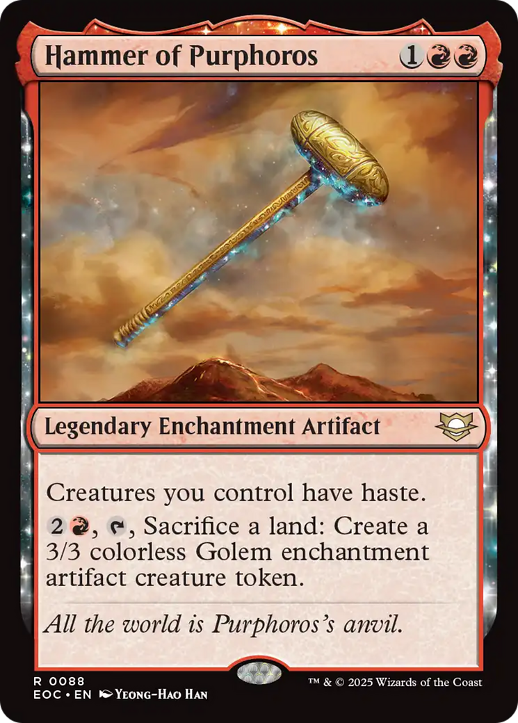 {@@ EOC R} Hammer of Purphoros [Edge of Eternities Commander][EOC 088]