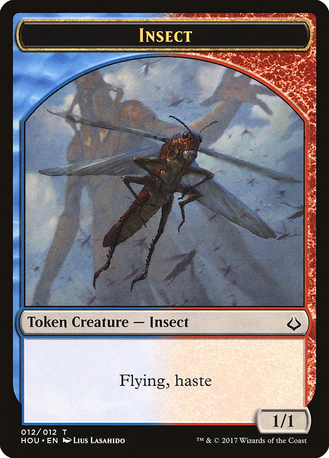 {T} Champion of Wits // Insect Double-sided Token [Hour of Devastation Tokens][THOU 002]