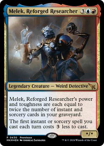 {R} Melek, Reforged Researcher [Murders at Karlov Manor Prerelease Promos][MKM 430]