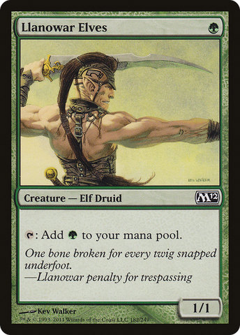 {C} Llanowar Elves [Magic 2012][M12 182]