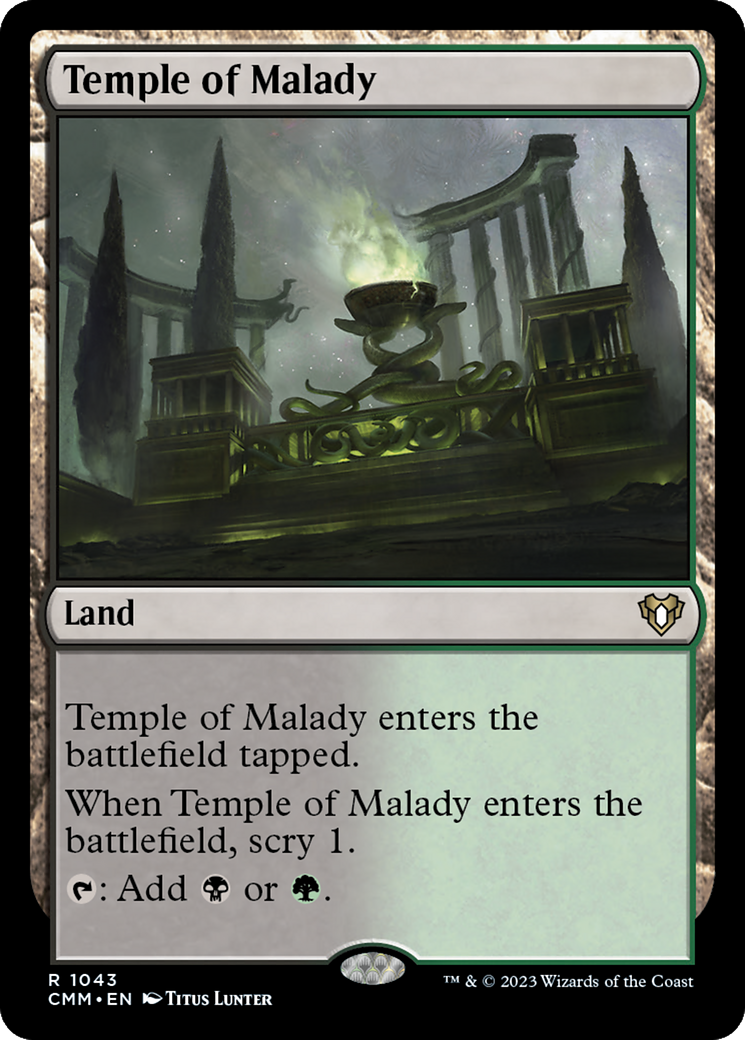 {R} Temple of Malady [Commander Masters][CMM 1043]
