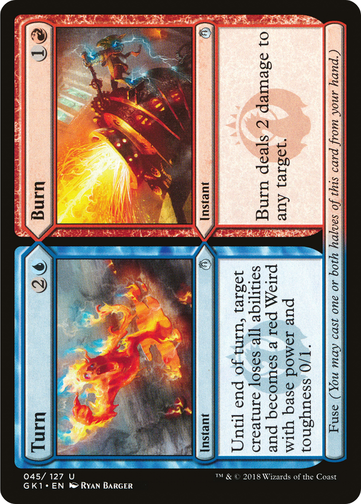 {C} Turn // Burn [Guilds of Ravnica Guild Kit][GK1 045]