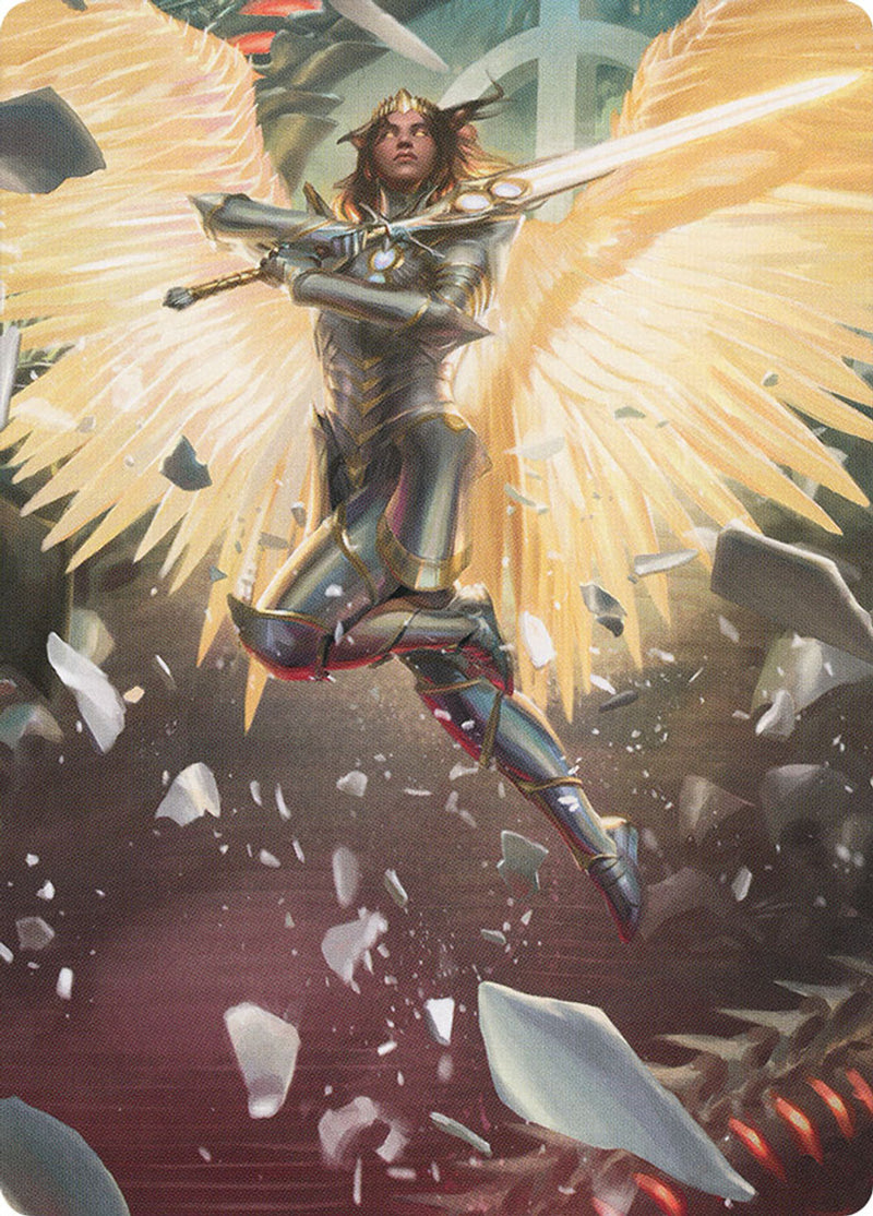 {A} Archangel Elspeth Art Card [March of the Machine Art Series][AMOM 001]