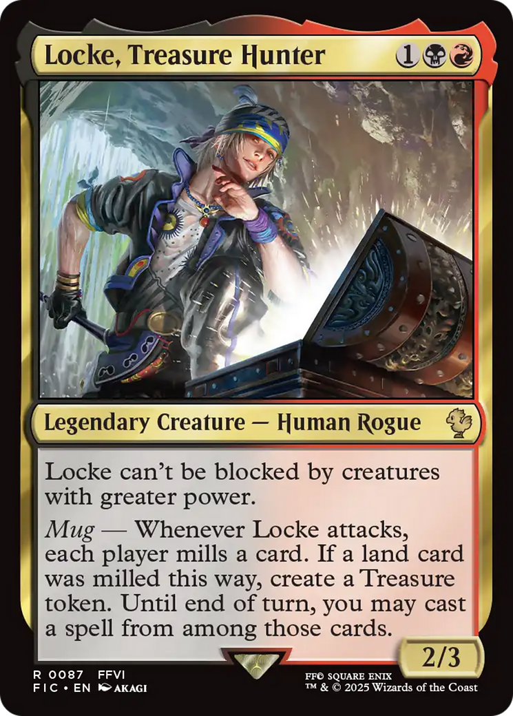 {R} Locke, Treasure Hunter [FINAL FANTASY Commander][FIC 087]