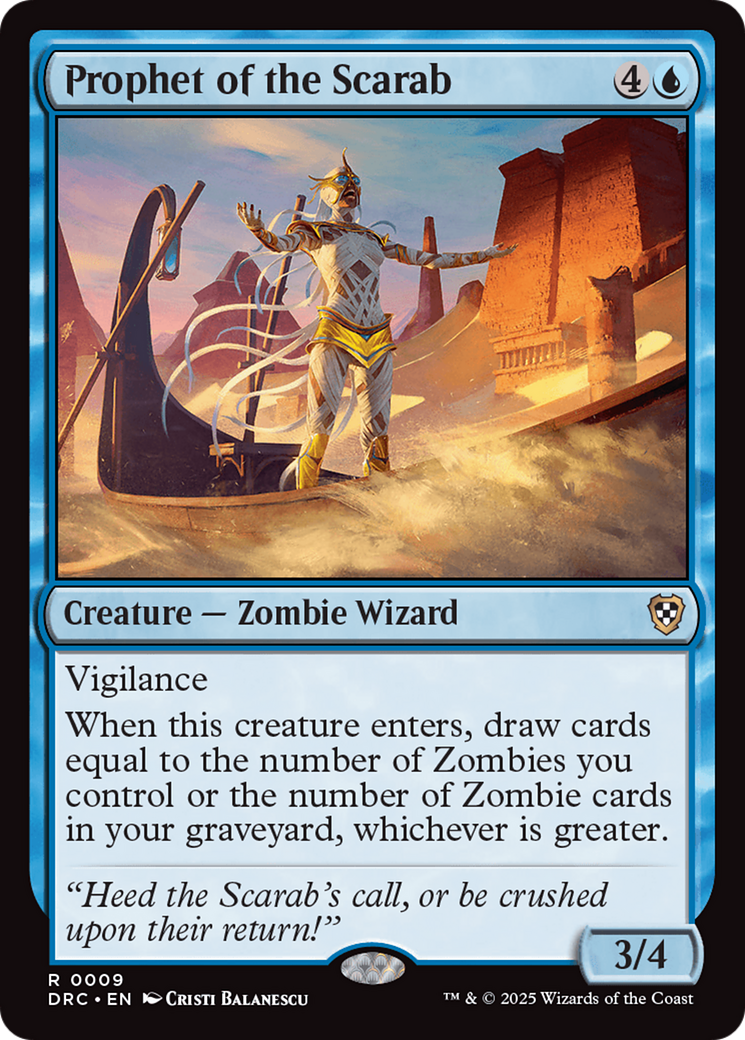 {R} Prophet of the Scarab [Aetherdrift Commander][DRC 009]