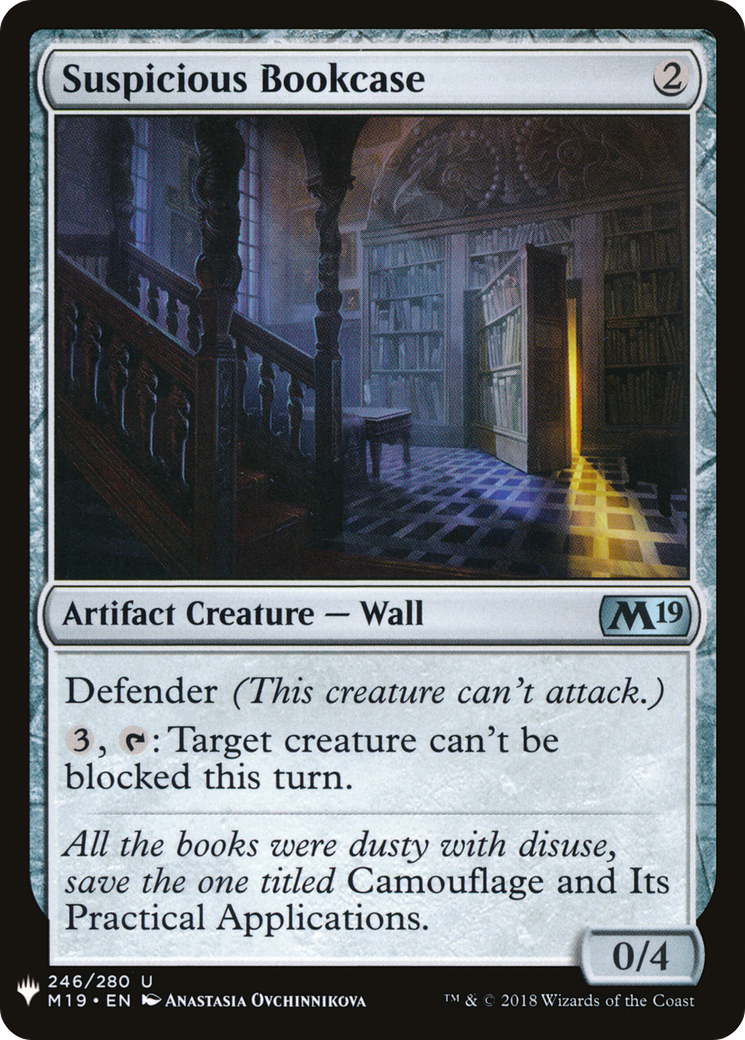 {C} Suspicious Bookcase [Mystery Booster][LS M19 246]