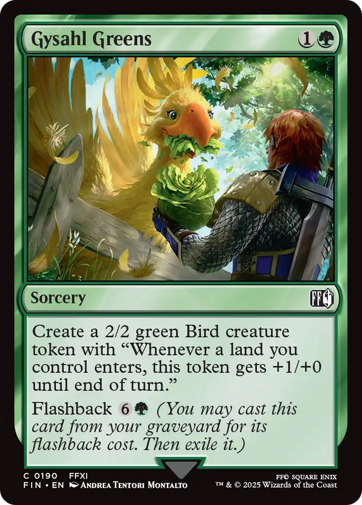 {@C} Gysahl Greens [FINAL FANTASY][FIN 190]