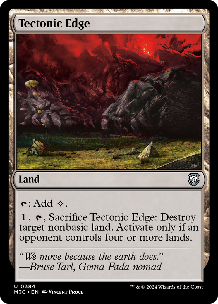 {C} Tectonic Edge [Modern Horizons 3 Commander][M3C 384]