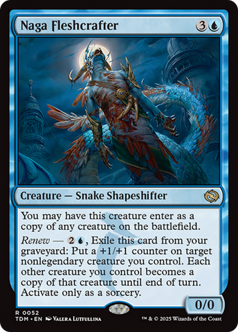{@R} Naga Fleshcrafter [Tarkir: Dragonstorm][TDM 052]
