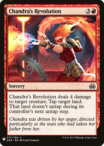 {C} Chandra's Revolution [Mystery Booster][LS AER 077]