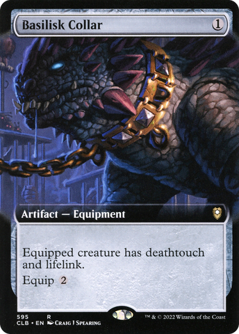 {R} Basilisk Collar (Extended Art) [Commander Legends: Battle for Baldur's Gate][CLB 595]