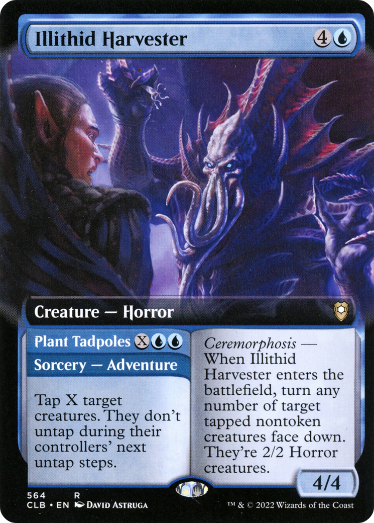 {R} Illithid Harvester // Plant Tadpoles (Extended Art) [Commander Legends: Battle for Baldur's Gate][CLB 564]