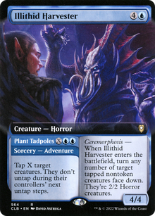 {R} Illithid Harvester // Plant Tadpoles (Extended Art) [Commander Legends: Battle for Baldur's Gate][CLB 564]