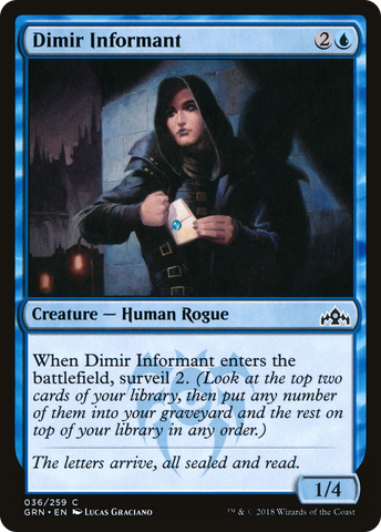 {C} Dimir Informant [Guilds of Ravnica][GRN 036]