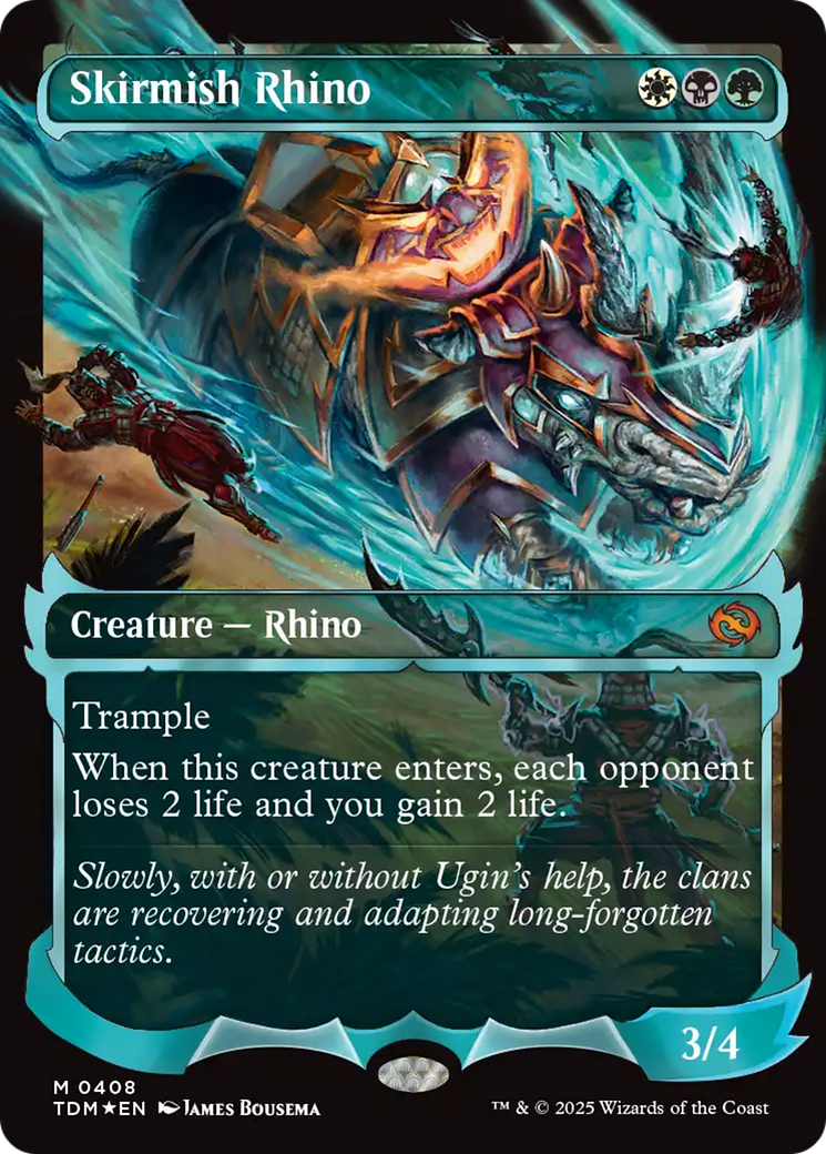 {@R} Skirmish Rhino (0408) (Showcase) [Tarkir: Dragonstorm][TDM 408]
