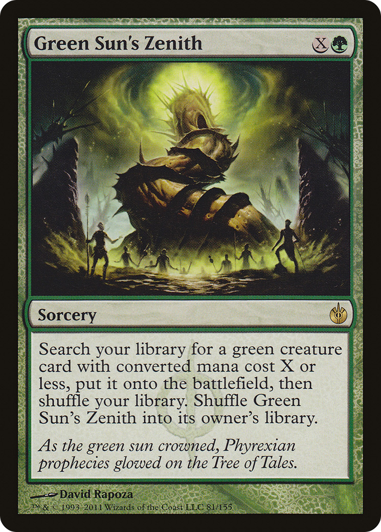 {R} Green Sun's Zenith [Mirrodin Besieged][MBS 081]