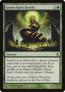 {R} Green Sun's Zenith [Mirrodin Besieged][MBS 081]