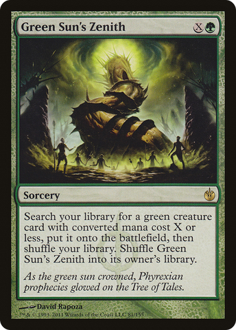 {R} Green Sun's Zenith [Mirrodin Besieged][MBS 081]