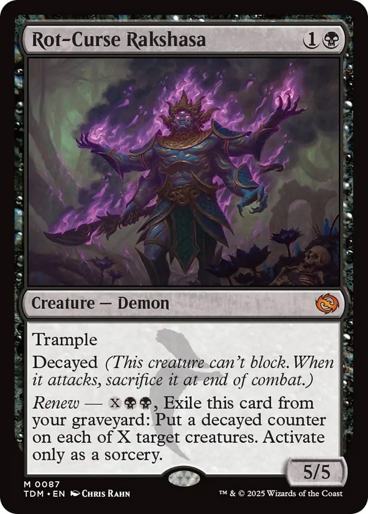 {@R} Rot-Curse Rakshasa [Tarkir: Dragonstorm][TDM 087]