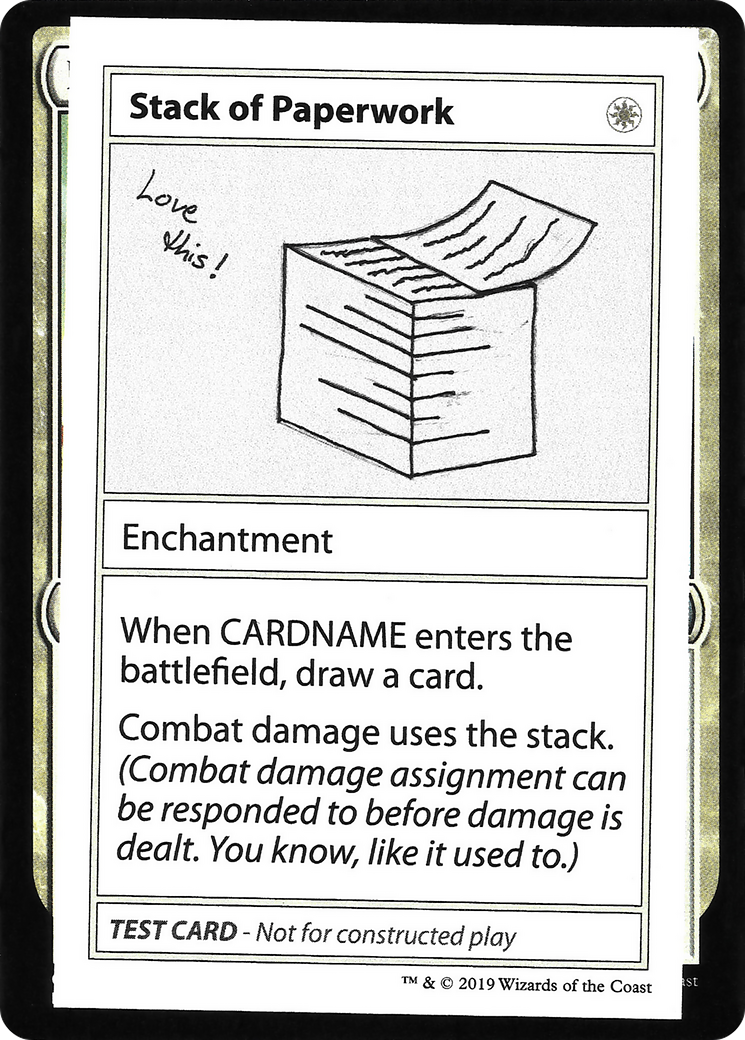 {R} Stack of Paperwork (2021 Edition) [Mystery Booster Playtest Cards][CMB1 013]