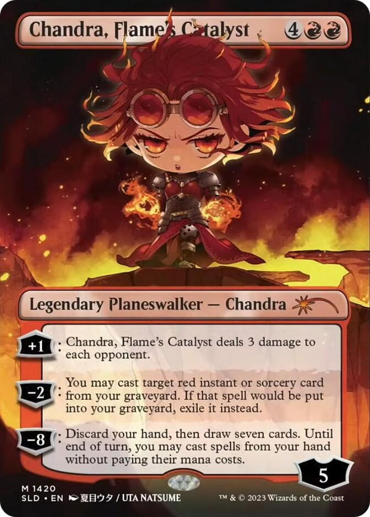 {R} Chandra, Flame's Catalyst (Rainbow Foil) [Secret Lair Drop Series][RBF SLD 1420]