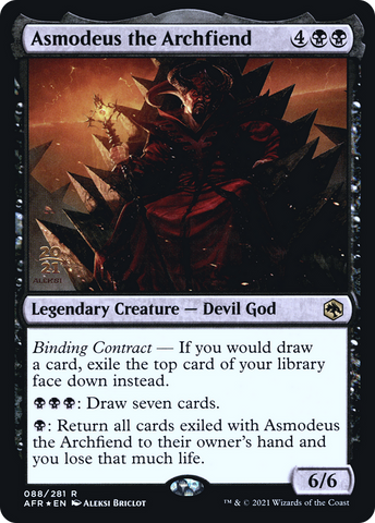 {R} Asmodeus the Archfiend [Dungeons & Dragons: Adventures in the Forgotten Realms Prerelease Promos][PR AFR 088]