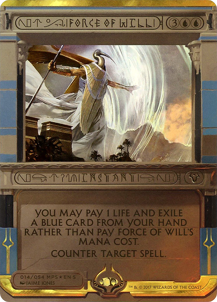 {R} Force of Will (Invocation) [Amonkhet Invocations][MP2 014] - Misty Mountain Games