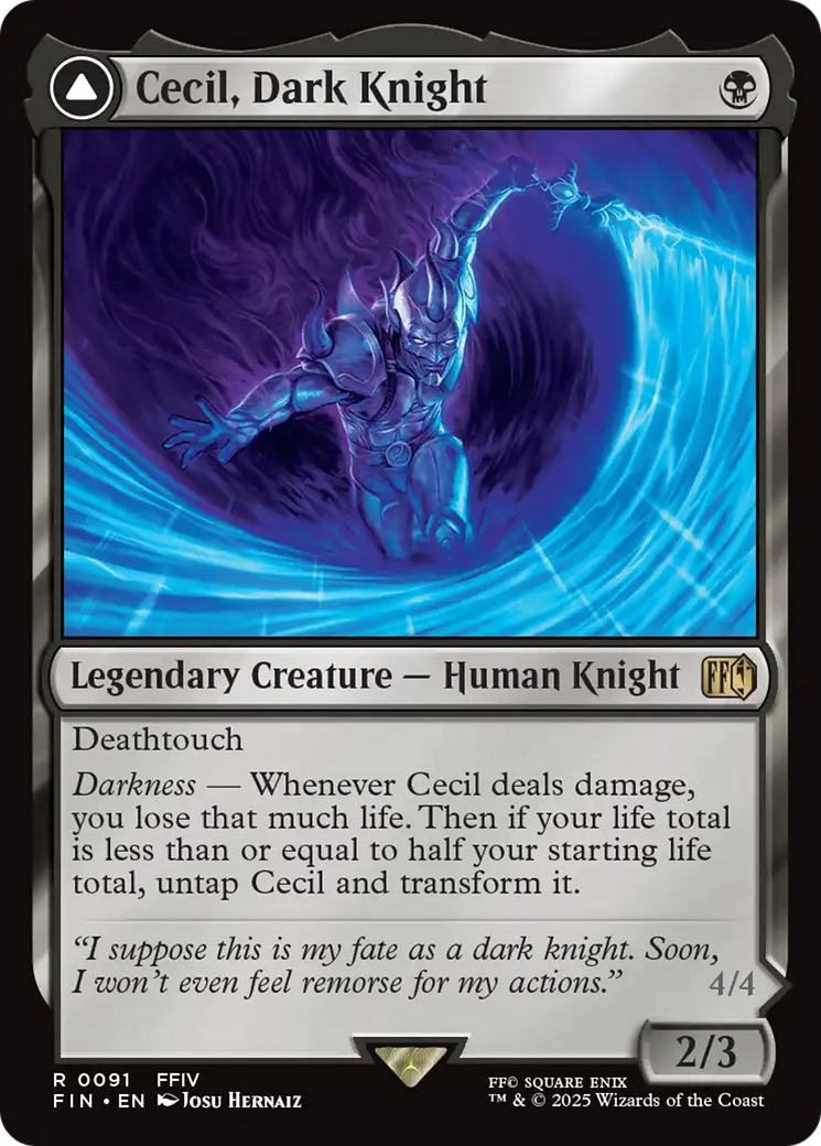 {@R} Cecil, Dark Knight // Cecil, Redeemed Paladin [FINAL FANTASY][FIN 091]