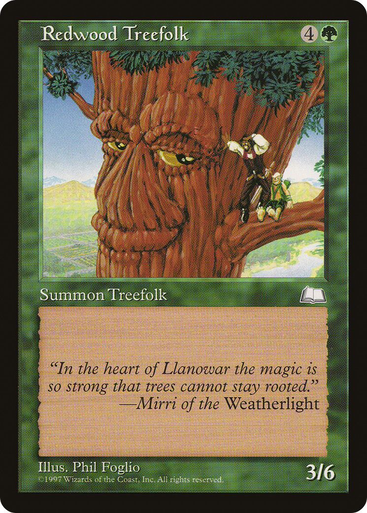 {C} Redwood Treefolk [Weatherlight][WTH 138] - Misty Mountain Games