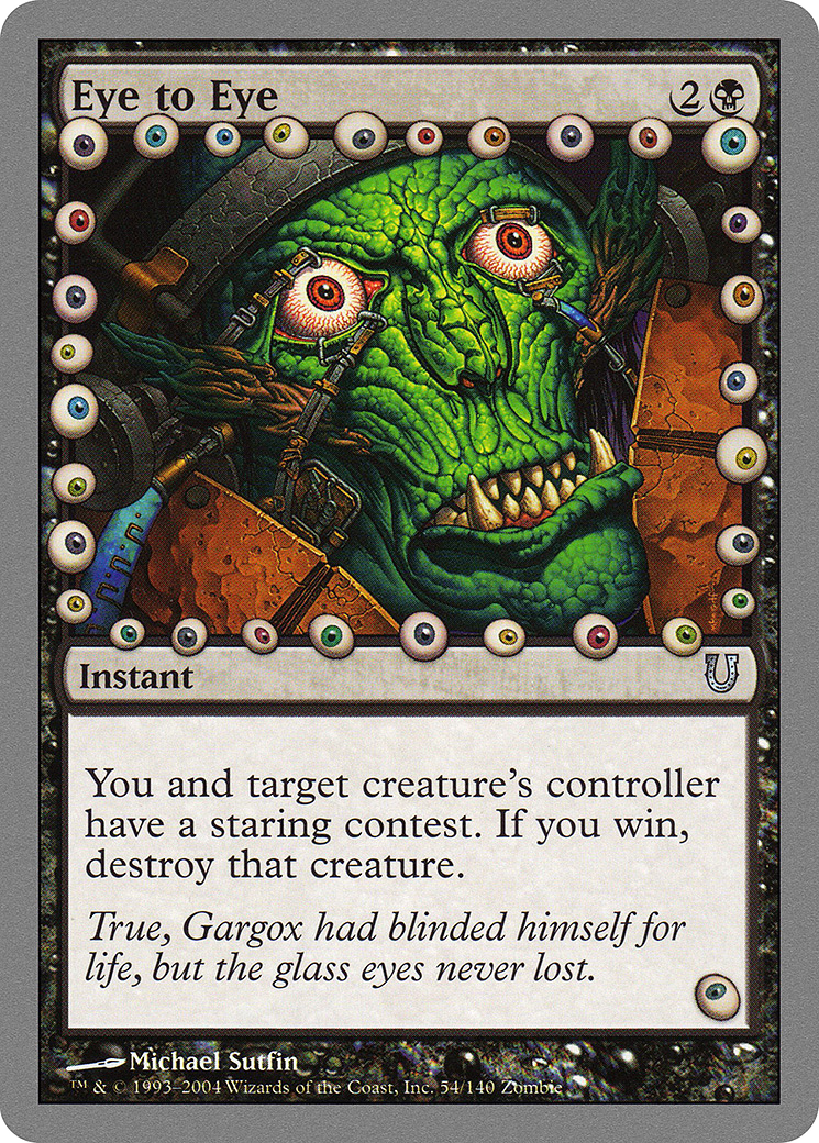 {C} Eye to Eye [Unhinged][UNH 054]
