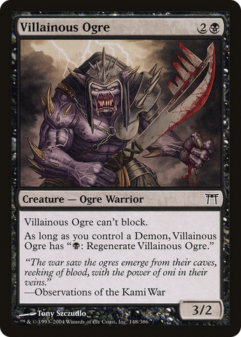 {C} Villainous Ogre [Champions of Kamigawa][CHK 148]