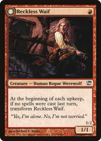 {C} Reckless Waif // Merciless Predator [Innistrad][ISD 159]